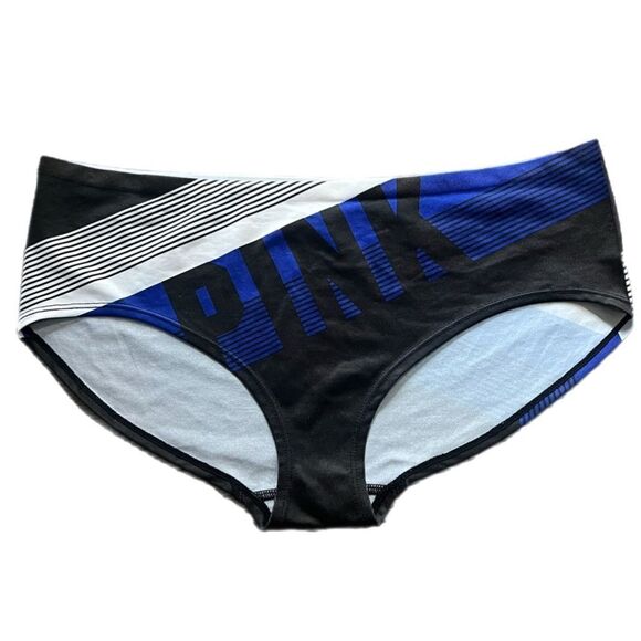 Victorias Secret Pink Seamless Low Rise Pink Logo Hipster Panty multicolor Large - Picture 3 of 5